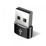 Techsuit Adaptor Date si Incarcare USB-C - USB-A Techsuit, Negru