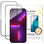Wozinsky Folie de protectie Ecran WZK pentru Apple iPhone 17 Pro, Sticla Securizata, Full Glue, Set 2 bucati, Neagra - koubsolutions