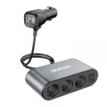 Dudao Extensie Bricheta Dudao R1 Pro, 3 Iesiri, 2 x USB-A, Afisaj