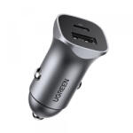 UGREEN Incarcator Auto UGREEN CD130, 24W, 3A, 1 x USB-A - 1 x USB-C, Gri - koubsolutions