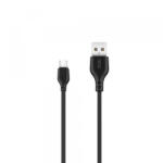 XO Design Cablu Date si Incarcare USB-A - microUSB XO Design NB103, 18W, 1m, Negru - koubsolutions