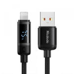 Mcdodo Cablu Date si Incarcare USB-A - Lightning McDodo CA-5000 Bat Display, 18W, 1.2m, Negru - koubsolutions