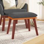 vidaXL Taburet, gri închis, 45x29, 5x35 cm, textil & piele ecologica GartenMobel Dekor (341480)