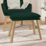 vidaXL Taburet, verde închis, 45x29, 5x35 cm, catifea GartenMobel Dekor (341437)