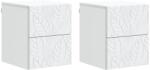 vidaXL Dulap de noapte suspendat 2 pcs Alb 34, 5 x 33 x 40 cm GartenMobel Dekor (898806)