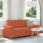 vidaXL Canapea extensibila cu doua locuri, rosu portocaliu, 180x77x82 cm, material catifea reiata GartenMobel Dekor (4105206) Canapea