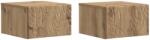 vidaXL Dulap de noapte suspendat 2 pcs Stejar Artizanal GartenMobel Dekor (898804)