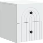 vidaXL Dulap de noapte suspendat Alb 33 x 34, 5 x 40 cm Lemn prelucrat GartenMobel Dekor (898125)
