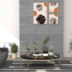 vidaXL Tapet perete autocolant 3D, 20 buc. , antracit, model caramizi GartenMobel Dekor (150722)