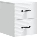vidaXL Dulap de noapte suspendat Alb 34, 5 x 33 x 40 cm Lemn prelucrat GartenMobel Dekor (898635)