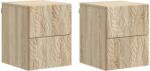vidaXL Dulap de noapte suspendat 2 pcs Stejar Sonoma 34, 5 x 33 x 40 cm GartenMobel Dekor (898810)