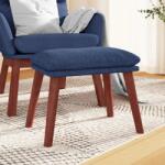vidaXL Taburet, albastru, 45x29, 5x35 cm, material textil GartenMobel Dekor (341461)