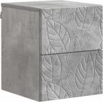 vidaXL Dulap de noapte suspendat Gri Beton 34, 5 x 33 x 40 cm GartenMobel Dekor (898811)