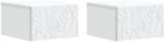 vidaXL Masa laterala montata pe perete 2 pcs Alb 34, 5 x 33 x 20 cm GartenMobel Dekor (898766)