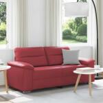 vidaXL Canapea cu 2 locuri, rosu vin, 180x81x84 cm, piele ecologica GartenMobel Dekor (4105341) Canapea