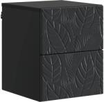vidaXL Dulap de noapte suspendat Negru 34, 5 x 33 x 40 cm GartenMobel Dekor (898807)
