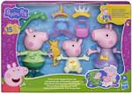 Hasbro Set figurine Peppa Pig cu 3 purcelusi si accesorii interschimbabile, 15 piese (G2508) Figurina