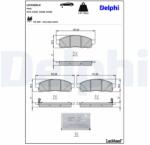 DELPHI set placute frana, frana disc DELPHI LP3285LC (LP3285LC)