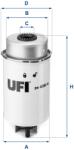 UFI filtru combustibil UFI 24.456. 00 (24.456.00)