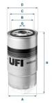 UFI filtru combustibil UFI 24.023. 00 (24.023.00)