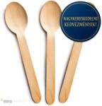 Elena Webshop Elena Fa teás/kávés kanál 95 mm - 10 csomag (1000 db)