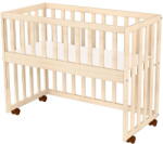 Hubners Patut Copii Hubners Eva din Lemn Co-Sleeper 94x46cm +0luni Natur (PCSHENA)