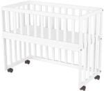Hubners Patut Copii Hubners Matei din Lemn Co-Sleeper 94x46cm +0luni Alb (PCSHMAL)