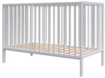 Hubners Patut Copii Hubners Dominic din Lemn 120x60cm +0luni Alb (PHDOM12AL)