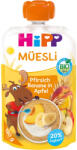Hipp Bio gyümölcspüré őszibarackkal, banánnal, almával, joghurttal és müzlivel - 120 g