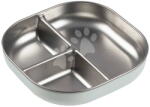 Beaba Farfurie pentru bebeluși Stainless Steel cu compartimente Misty Green Beaba din oțel inoxidabil, compartimentată, verde, de la 4 luni (BE913641) Set pentru masa bebelusi