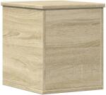 vidaXL sonoma tölgy színű szerelt fa tárolóláda 30 x 35 x 35 cm 6 kg (840669)