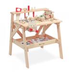 Melissa & Doug masă de lucru din lemn cu 55 piese de construcție (6073592)