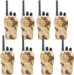 PNI Pachet 8 statii radio portabile PNI PMR R40 CAMO 0.5W 16 PMR Li-Ion 1200mAh cu incarcatoare si casti incluse (PNI-R40C-8) Statii radio