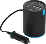 RealPower Incarcator auto 5xUSB RealPower Car Charger Tube 6, negru/ albastru (195445)