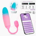 INTOYOU App Series NexEgg Motion Vibrating Egg with Thrusting App Pink-Turquoise
