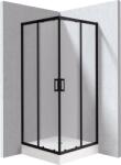 Deante Funkia Evo zuhanykabin zuhanytállal 80x80 cm négyzet fekete matt/átlátszó üveg KYC_ZN088P (KYCZN088P)