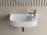 Foglia Lavoar suspendat din compozit, 44x22x10.5 cm, alb lucios, Foglia Sonnet (625495043103)