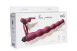 Lola Strap-on Pure Passion Bunny Wine Red, silicon hipoalergenic, 10 moduri, dublă stimulare, 17 cm (1202-02lola) Dildo