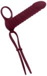 Lola Strap-on Pure Passion Rori Wine Red, silicon hipoalergenic, vibrobullet 10 moduri, 16, 2 cm (1205-02lola) Dildo