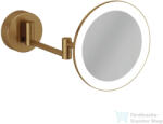 Kludi VELA R fali kozmetikai LED-es tükör 3x nagyítással, szálcsiszolt bronz 58995N1W (58995N1W)