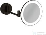 Kludi VELA R fali kozmetikai LED-es tükör 3x nagyítással, szálcsiszolt gunmetal 58995N2W (58995N2W)