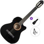Valencia VC104CE Standard SET 4/4 Black Chitară clasică cu preamplificare