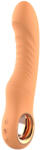 DreamToys Glam - vibrator flexibil cu striații (culoare piersică) (8720365101144) Vibrator