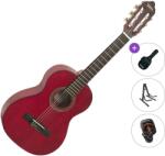Valencia VC202 Standard SET Transparent Wine Red Chitară clasică mărimea ½ pentru copii