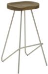 Premier Housewares Бар стол от масивен бряст в сребрист цвят/в естествен цвят (височина на седалката 78 cm) District - Premier Housewares (2406622)