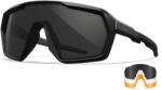 Wiley X Ochelari de tragere Citadel Wiley X® / 3 lentile (Culoare: Negru, Lentile: Gri fumuriu + portocaliu + transparent)