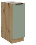 TEMPO KONDELA Dulăpior inferior cu coş extensibil, aquamarine/stejar artisan, ARSANY 30 D CARGO BB