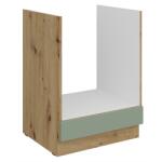 TEMPO KONDELA Dulăpior inferior pentru aragaz încorporabil, aquamarine/stejar artisan, ARSANY 60 D GAZ BB