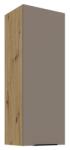 TEMPO KONDELA Dulăpior superior, sandgrau/stejar artisan, FRISBO 40 G-108 1F