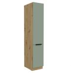 TEMPO KONDELA Dulăpior înalt, aquamarine/stejar artisan, ARSANY 40 DK-210 2F